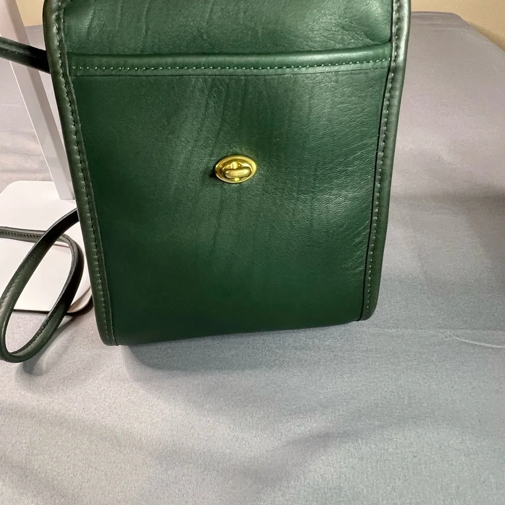 Coach Scooter Bag 9893 bottle green leather vintage - Picture 12 of 12